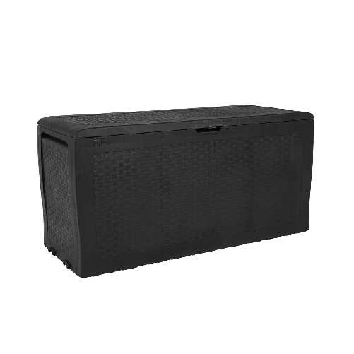 Keter Baule Cassapanca Contenitore con Seduta Effetto Rattan in Resina Giardino