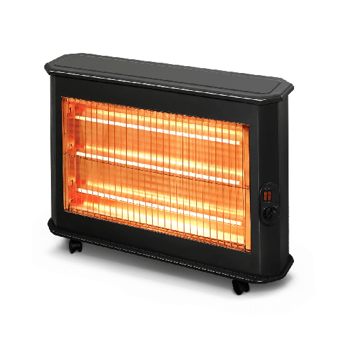 Stufa Elettrica al Quarzo 2000 w con 3 Livelli di Potenza Regolabile