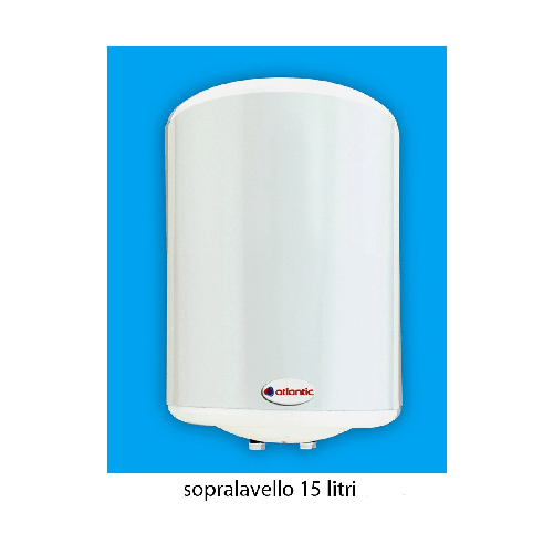 Scaldacqua Sopralavello 15 lt Scaldabagno Elettrico Cucina Boiler Scaldino Bagno