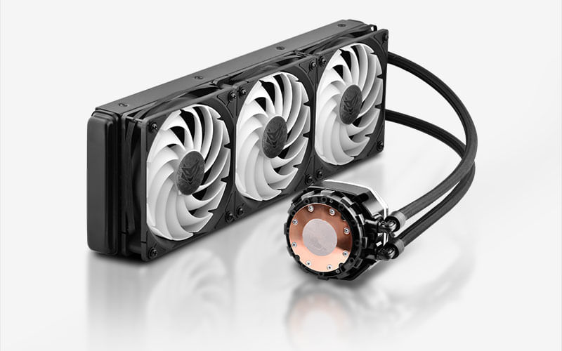 Sapphire NITRO+ S360-A AIO Processore Kit di raffreddamento a liquido 12 cm Nero 1 pz Sapphire Nitro S360-a aio cpu Cooler
