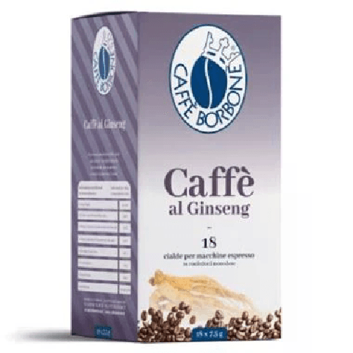 Borbone Box Cialde 44Mm Miscela Ginseng 18Pz Borbone Caffè Borbone Cialde Caffe al Ginseng 18 pz