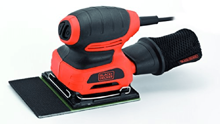Black & Decker KA401LA Levigatrice orbitale 14000 Giri/min Nero, Arancione