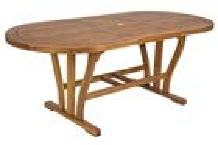 Bizzotto Tavolo Noemi in Legno Ovale ALLUNGABILE 150-200 x 90