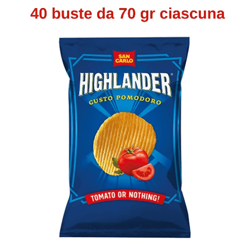 San carlo highlander gusto pomodoro 40 buste da 70 gr
