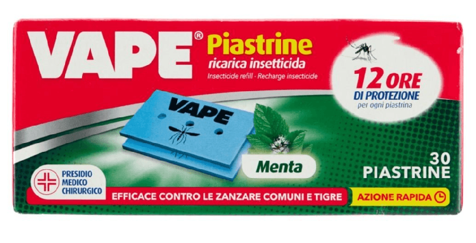 Vape Mat Piastrine 30 Pezzi Profumate