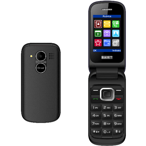 SAIET CANDY - Cellulare a Conchiglia per Anziani
