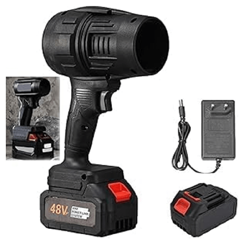Trade Shop Traesio-soffiatore A Doppia Batteria 48 V Per Foglie Asciugatrice Turbo Ventola Per Auto -