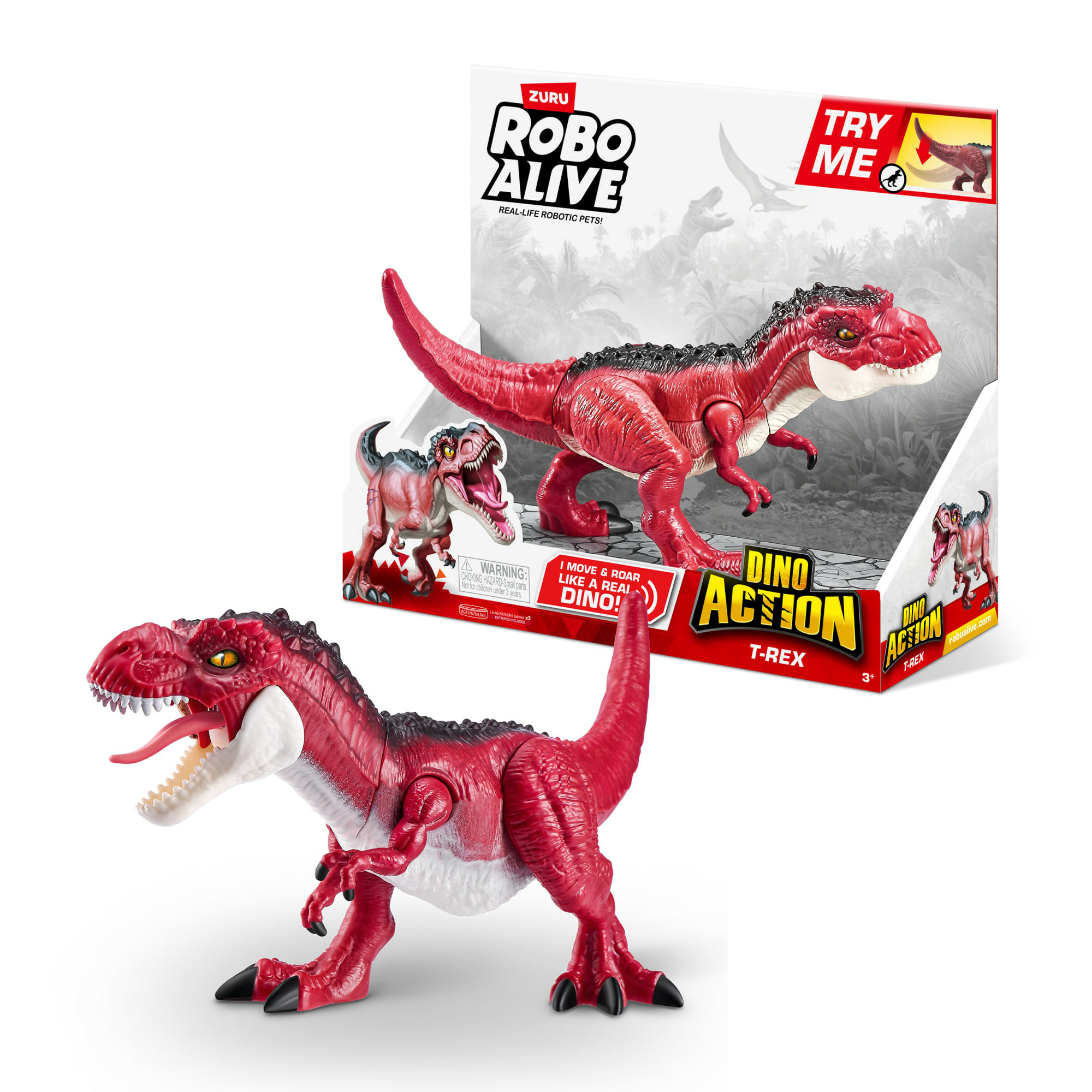 ZURU Robo Alive dinosauri robotici T-Rex azione e ruggito ZURU Robo Alive Dino Action T-Rex