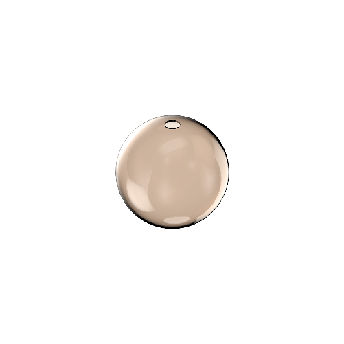 Rosone Contemporaneo Rubber Metallo Ambra Medio