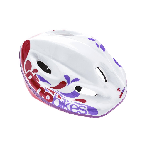 Casco Bianco per Bici Bambina Dino Bikes Bimba Bicicletta Pattini Monopattino