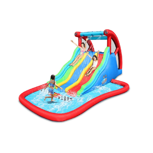 Gioco Gonfiabile per Bambini Scivolo Castello Acquatico Vasca Piscina