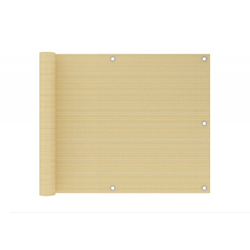 Telo Frangivista Beige per Balcone Resistente e Anti Strappo da Terrazzo