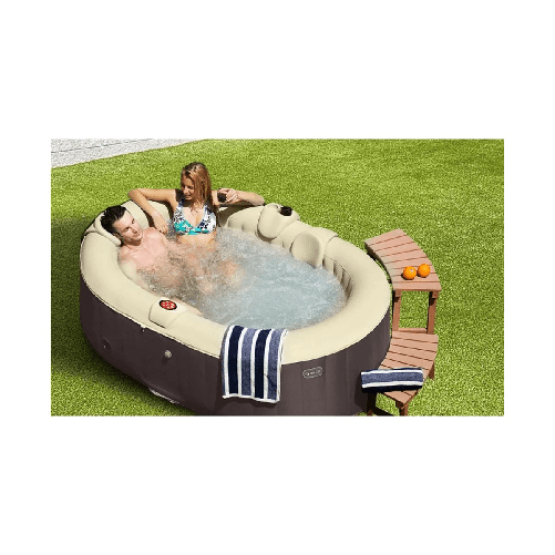 Piscina Spa 2 Posti Vasca Idromassaggio Gonfiabile Riscaldata Pompa da Giardino