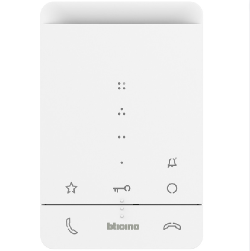 Bticino Citofono vivavoce classe 100a16e tecnologia 2 fili bticino 344282 sistema intercom audio Bianco