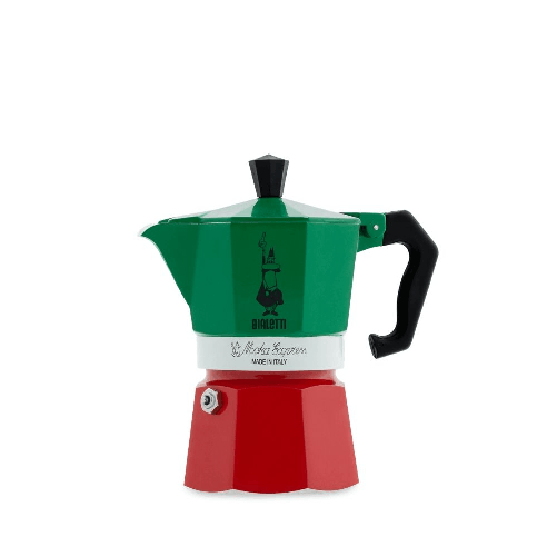 Bialetti caffettiera moka express 6 tazze colore tricolore