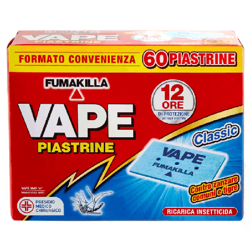 60 Piastrine Antizanzare Comuni Tigri Ricarica Vape Piastrine Classic ricambio