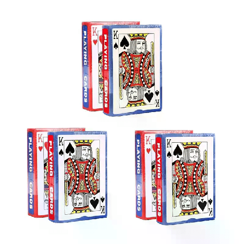 6 mazzi Carte da gioco poker 52 plastificate Black Jack giochi Ramino Scala