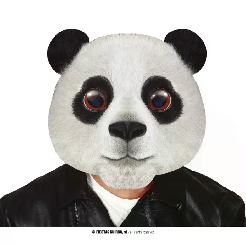 Maschera da panda travestimento da animale gigante carnevale festa unisex