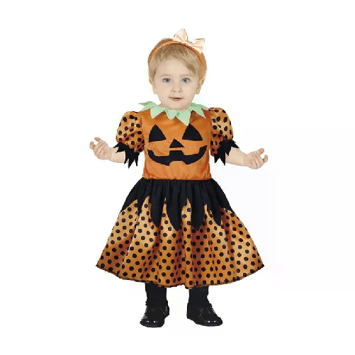 Costume da zucca di Halloween carnevale per neonato 18-24 mesi vestito zucchetta