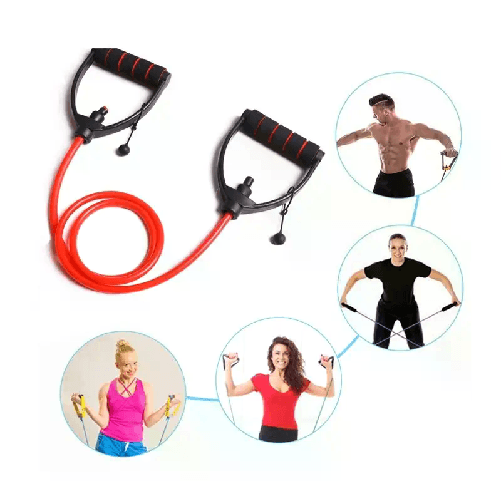 Elastici Fitness Banda Elastica di Resistenza Allenamento Fascia 30lb regolabile