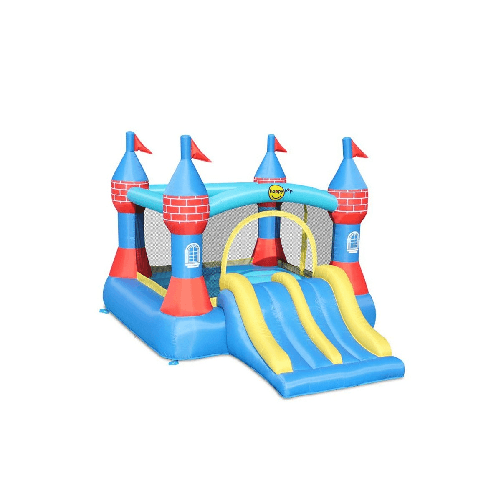 Castello Gonfiabile Grande Scivolo Doppio Gioco per Bambini Tappeto Saltarello