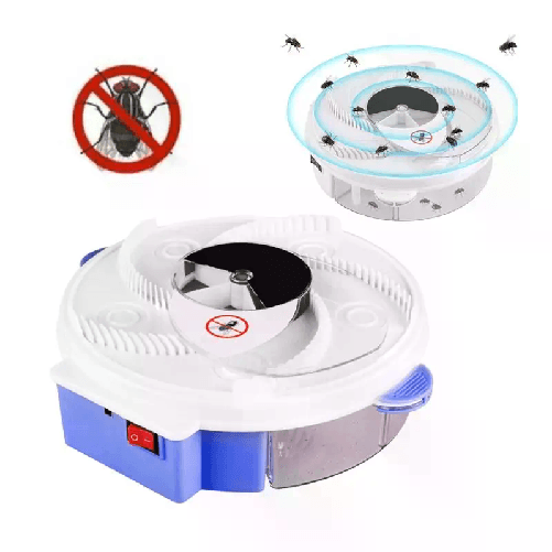 Acchiappamosche trappola mosche automatico elettrico rotante acchiappa insetti