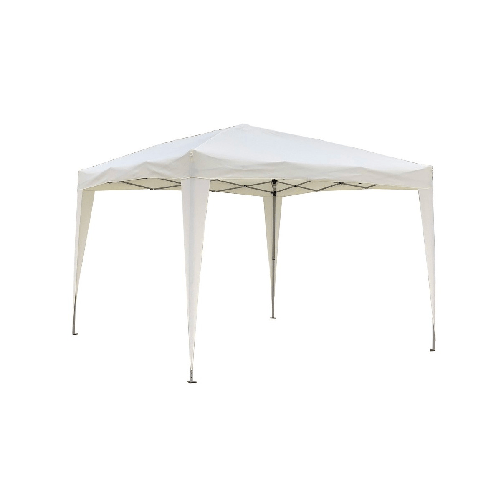 Gazebo 3x3 Ecru a Fisarmonica Impermeabile Richiudibile Portatile Pieghevole