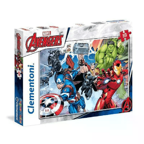 PUZZLE PER BAMBINI 30 PZ THE AVENGERS MAXI Marvel Clementoni 3+ SuperColor