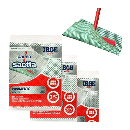 9x Panno auto per pavimenti IRGE Formato 40x50 cm panni pulisci lava panni casa