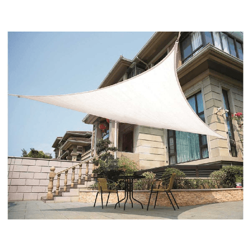 Tenda 5x5 a Vela Triangolare Parasole Ombreggiante Telo da Giardino Esterno