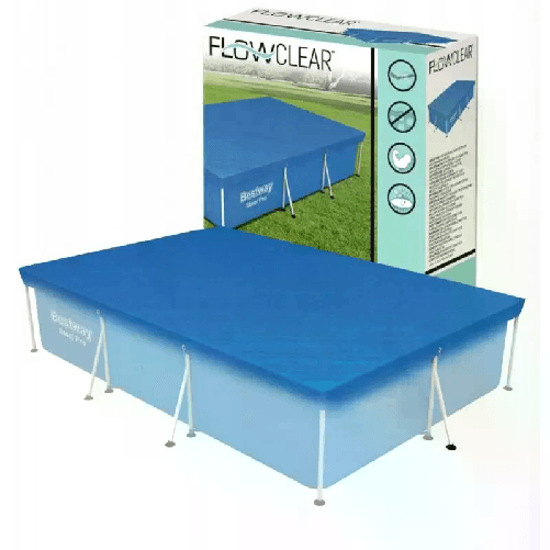 Bestway Telo Copertura per Piscina 259x170cm Fuori Terra Rettangolare Plastica Bestway 58105 accessorio per piscina Custodia