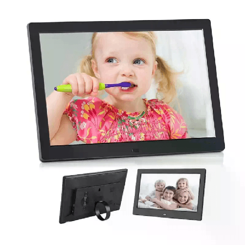 Cornice Digitale HD 10'' Foto JPEG Ingresso USB SD CARD Sveglia Video Calendario