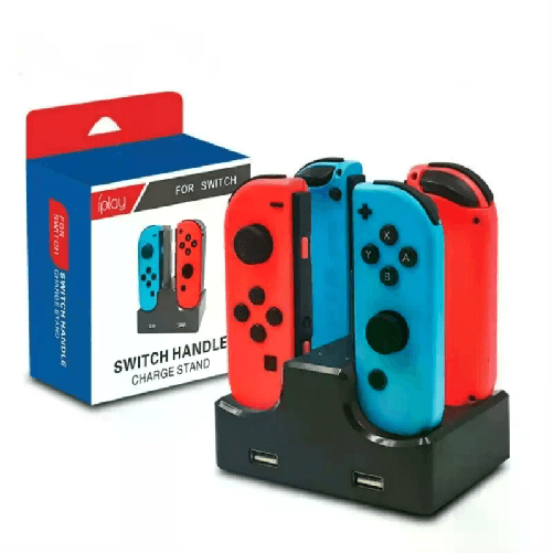 Supporto carica 2 controller Nintendo Switch Joy-Con USB caricatore controller