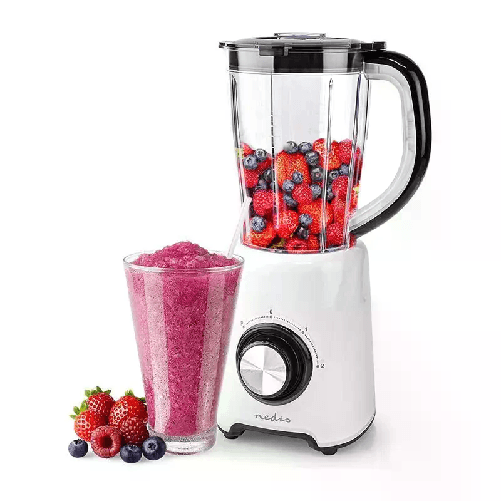 Frullatore Professionale Elettrico da 800W 1,5L Blender tritatutto 2 Velocità