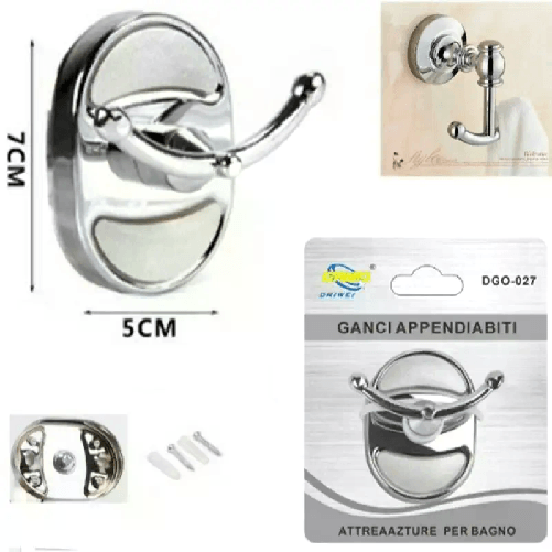 Gancio appendiabiti vestiario parete attrezzature bagno accessori design moderno