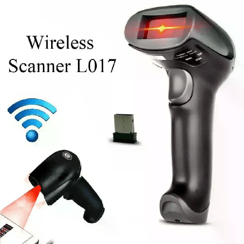 Lettore scanner codice a barre Barcode WIRELESS senza fili pistola laser L017