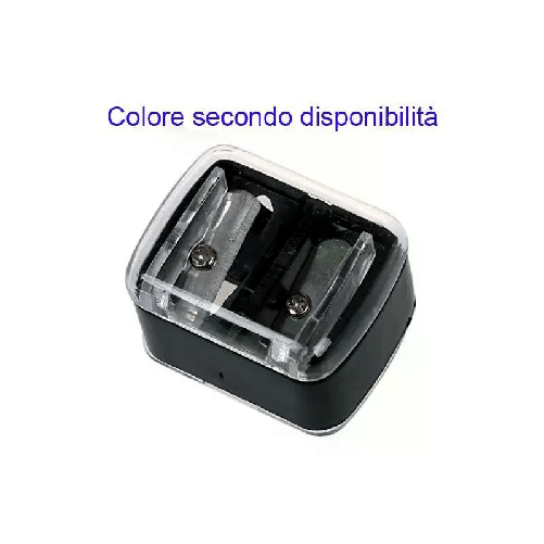 2x Temperino matite grandi piccole occhi trucco cosmetici contenitore coperchio