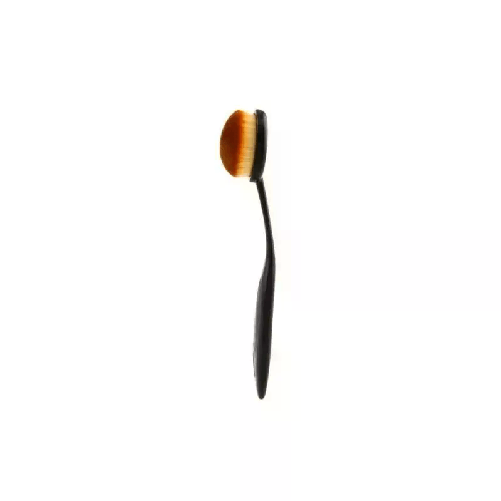 2x Pennello ovale morbido fondotinta liquido polvere manico comodo flessibile