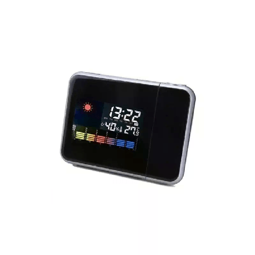Sveglia orologio digitale proiezione ora data allarme luce notturna casa interno