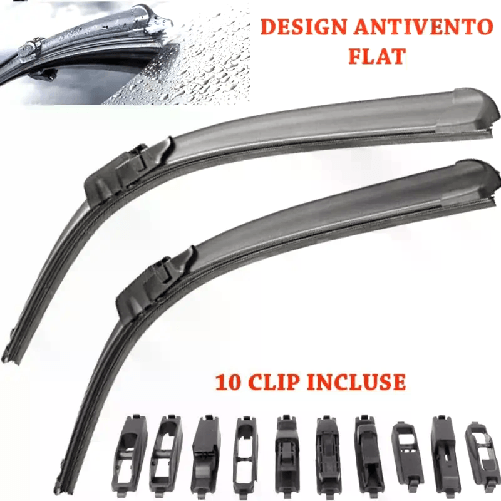 Kit 2 Spazzole Tergicristallo parabrezza anteriore Aerotwin per HYUNDAI ATOS da 01/1997 al 12/2014