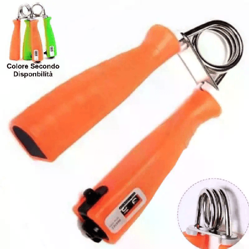 Attrezzo ginnico Hand Grip a Molla con forza fissa per allenamento mano avambraccio esercizi potenziamento muscoli
