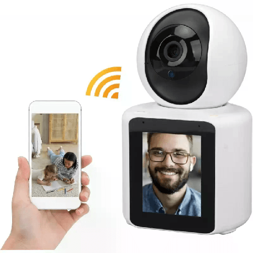 Telecamera IP WIFI videochiamata sorveglianza visione IR HD TF audio display