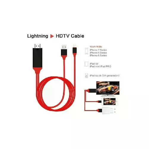 USB a AV HDMI HDTV Tv Cavo lightning ricarica trasmissione 1080p 2M giochi film
