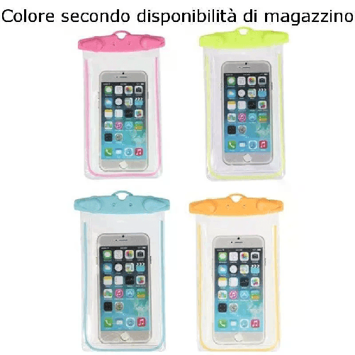 Custodia cover smartphone impermeabile subacquea cellulare bustina ermetica 6"