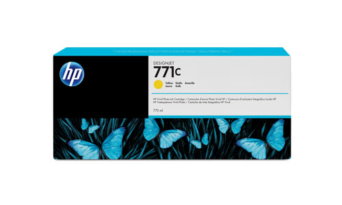 Hp ORIGINALE HP Cartuccia d'inchiostro giallo B6Y10A 771C 775ml HP Cartuccia inchiostro giallo DesignJet 771C, 775 ml
