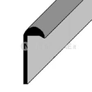 Profili in alluminio anodizzato argento unghietta mm 22x1 - da mt.1
