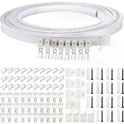 Tenda binario 5M Curvo casa scorrevole montaggio soffitto divisore per stanze
