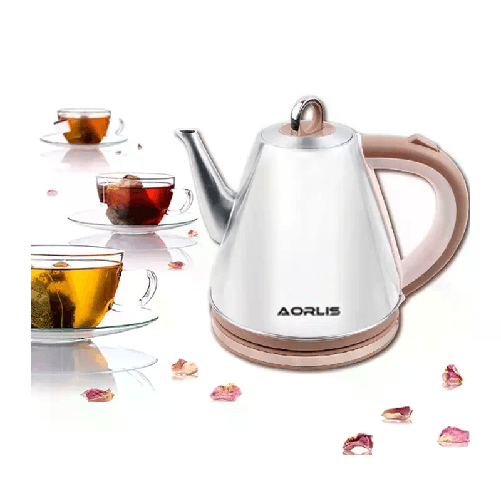 Bollitore elettrico in acciaio 1,5L acqua 2000W scalda bevande per tisane tè