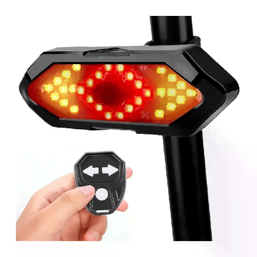 Fanale Luce Posteriore frecce telecomando bici bicicletta monopattino ricaricabile