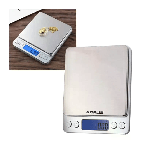 Bilancia elettronica bilancino di precisione digitale 0.1g-500g LCD cucina pesa